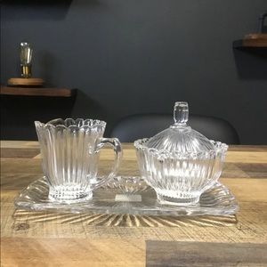 New Mikasa Sugar and Pitcher With Tray